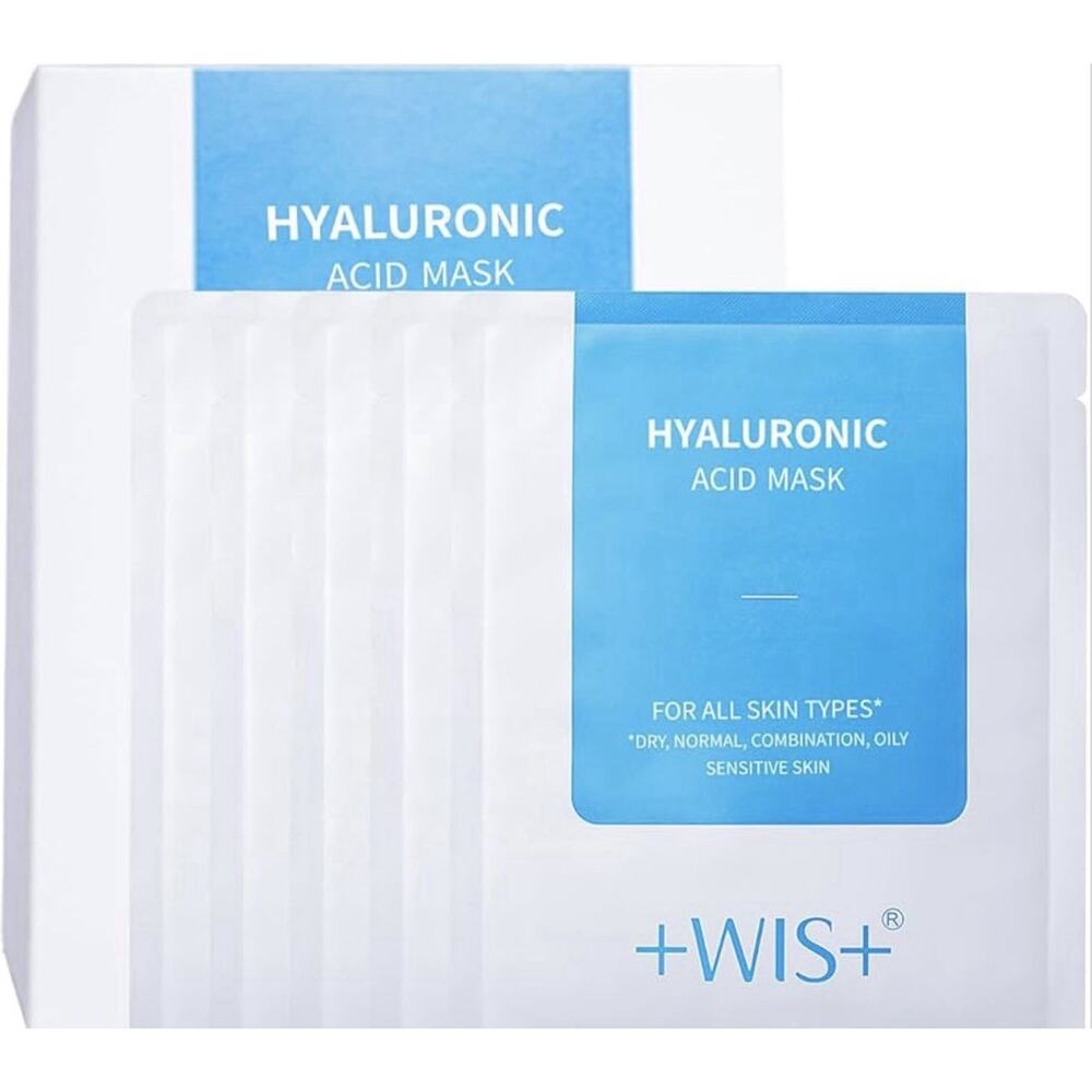+WIS+ Hyaluronic Acid Face Mask Sheet For All Skin Types Hydrating New